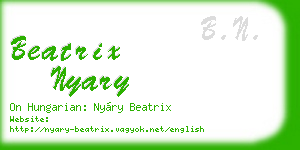 beatrix nyary business card