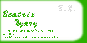 beatrix nyary business card